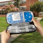 Personalized Birth Flower Insulated Insulin Pen Cooler Travel Case with Name and Ice Pack Diabetic Supplies Birthday Gift for Diabetic Patients