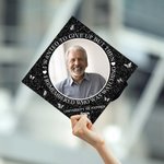 Personalized I Remembered Who Was Watching Graduation Cap Topper with Photo and Name Graduation Accessories Memorial Gift for Graduates