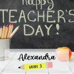 Personalised Pencil Acrylic Name Plate with Name and Text Office Supplies Desk Decor Teachers' Day Birthday Gift for Teacher Educator