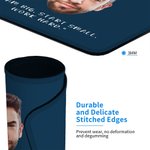 Tapis de souris multicolore antidérapant personnalisé avec texte Fournitures de bureau Accessoire de bureau Cadeau d'anniversaire pour les employés Famille Amis