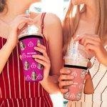 Personalized Portrait Photo Football Basketball Tennis Sport Design Can Cooler Sleeve with Name and Text Birthday Party Gift for Friends Family