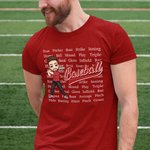 Gepersonaliseerd Baseball Cartoon Karakter Zacht T-shirt Sweatshirt met 1-11 Namen Game Day Team Accessoire Verjaardagscadeau voor vrienden Coach Teamgenoten