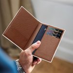 Personalized Cartoon Basketball Soccer Character PU Leather Passport Holder with Name Birthday Appreciation Gift for Coach Team Member Sports Lover