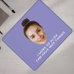 Tapis de souris multicolore antidérapant personnalisé avec texte Fournitures de bureau Accessoire de bureau Cadeau d'anniversaire pour les employés Famille Amis