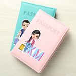 Personalisierte Schatten Monogramm Cartoon Travel Charakter wasserdicht Aufkleber Geburtstag Reise Geschenk für Frauen Männer Reisende