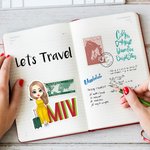 Personalisierte Schatten Monogramm Cartoon Travel Charakter wasserdicht Aufkleber Geburtstag Reise Geschenk für Frauen Männer Reisende