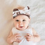 Personalised Cowboy Hat and Boots Soft Baby Swaddle Hat Bow Headband Set with Name Coming Home Outfit Baby Shower Birthday Gift for Newborns