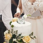 Personalized Eucalyptus Leaves Heart Acrylic Wedding Cake Topper with Couple Surname and Date Wedding Decor Gift for Bride