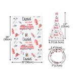 Chapeau de pompier personnalisé avec nom pour bébé Cadeau de douche de bébé pour nouveau-né