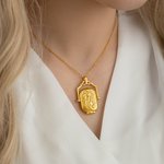 Personalized Victorian Locket Necklace with Photo and Text Dainty Jewelry Memorial Bereavement Mother’s Day Birthday Gift for Women