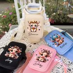 Personalised Cute Highland Cow Name Water Bottle Carrier Bag Accessories for 40 oz Stanley Appreciation Birthday Gift for Women Highland Cow Lovers