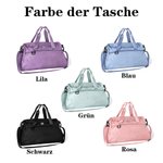 Personalisierte Wasserdichte Reisetasche mit Silhouette Rhythmischer Gymnastik Namen Reise-Accessoire Geburtstagsgeschenk für Gymnastik-Liebhaber
