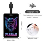 Personalised Ice Cream Dripping Baseball Luggage Tag with Name and Number Travel Accessories Birthday Holiday Team Gift for Baseball Players Lovers