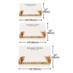 Personlig Highland Cow Family Poster Ramlös inramad målning med 2-17 namn Heminredning Födelsedag Mors dag Fars dag Present till mamma pappa