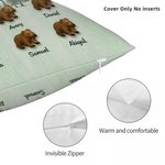 Personalisierte Papa Bär und 1-12 Kind Bären weichen Wurf Kissenbezug mit Titel und Namen Vatertag Geburtstag Geschenk für Papa Opa