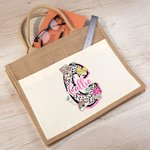 Henkilökohtainen Leopard Print Dalmatian Dot Kynä Juutti Kangaskassi nimi Opettajan päivä arvostus takaisin kouluun syntymäpäivälahja opettajalle