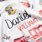 Chapeau de pompier personnalisé avec nom pour bébé Cadeau de douche de bébé pour nouveau-né