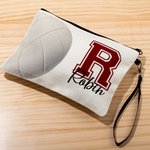 Personligt volleybollnamn kosmetikaväska med handledsrem födelsedag årsdag present till volleybollälskare lagtränare