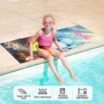 Personalizzato Mondo Sommerso Carino Cartoon Animali Marini Morbido Asciugatura Rapida Asciugamano da Spiaggia Sovradimensionato con Nome Festa Piscina Spiaggia Regalo di Compleanno per Bambini