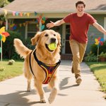 Personalised Sporty Number Adjustable Dog Chest Harness with Name Birthday Outdoor Activities Gift for Pet Lovers Owners