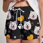 Henkilökohtainen söpö tassu tulostaa luun lemmikkieläinten valokuva pehmeä lyhythihainen pyjama setti otsikko ja nimi vuosipäivä syntymäpäivälahja lemmikkieläinten ystäville omistajille