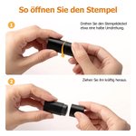 Personalisierter Eierstempel mit Hühnermotiv in Mehreren Größen Lebensmittelechte Stempelfarbe Geburtstag Geschenk für Familie Hühnerhalter Bauernhof