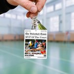 Henkilökohtainen urheilu sanomalehti valokuva akryyli avaimenperä joukkueen nimi numero ja tupsu syntymäpäivä joukkue lahja urheilun ystäville pelaajat