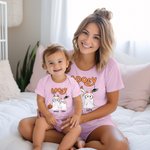 Personalized Cartoon Booey 1-6 Dog Ghosts Design 100% Cotton Baby Bodysuit with Name First Halloween Baby Shower Gift for Newborns