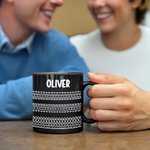 Henkilökohtainen piilotettu viesti Fuck This Shit 11 oz keraaminen kahvimuki, jossa on nimi Hauska syntymäpäivä toimistolahja ystäville kollegoille