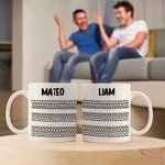 Henkilökohtainen piilotettu viesti Fuck This Shit 11 oz keraaminen kahvimuki, jossa on nimi Hauska syntymäpäivä toimistolahja ystäville kollegoille