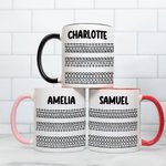 Henkilökohtainen piilotettu viesti Fuck This Shit 11 oz keraaminen kahvimuki, jossa on nimi Hauska syntymäpäivä toimistolahja ystäville kollegoille