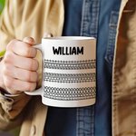 Henkilökohtainen piilotettu viesti Fuck This Shit 11 oz keraaminen kahvimuki, jossa on nimi Hauska syntymäpäivä toimistolahja ystäville kollegoille