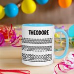 Henkilökohtainen piilotettu viesti Fuck This Shit 11 oz keraaminen kahvimuki, jossa on nimi Hauska syntymäpäivä toimistolahja ystäville kollegoille