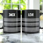 Henkilökohtainen piilotettu viesti Fuck This Shit 11 oz keraaminen kahvimuki, jossa on nimi Hauska syntymäpäivä toimistolahja ystäville kollegoille