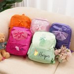 Personalisierte Bogen Ballettkleid Ballett Mädchen wasserdicht Kind Rucksack mit Namen zurück zu Schule Geburtstag Geschenk für Mädchen Ballerina Dance Lover