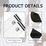 Personalized Soccer Pattern Soft Crew Mid-Calf Sport Socks with Name Game Day Birthday Gift for Soccer Lovers Players