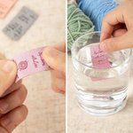 Etichette personalizzate morbide e lavabili per l'uncinetto senza cuciture in microsuede con testo Set di 12 accessori per la maglia Regalo di compleanno per gli amanti dell'uncinetto