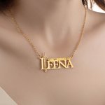 Personalized Sword The Legend of Inspired Necklace with Name Dainty Jewelry Game Birthday Anniversary Gift for Family Friend