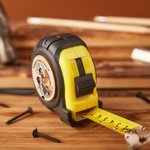 Personalized Photo Tape Measure Ruler with Wrist Strap and Text Measuring Accessories Father's Day Birthday Gift for Dad Architects Crafter