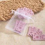 Etichette personalizzate morbide e lavabili per l'uncinetto senza cuciture in microsuede con testo Set di 12 accessori per la maglia Regalo di compleanno per gli amanti dell'uncinetto