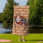 Personlig sportboll tecknad karaktär snabbtorkande överdimensionerad strandhandduk med namn resor semester väsentligheter födelsedagspresent för sportälskare