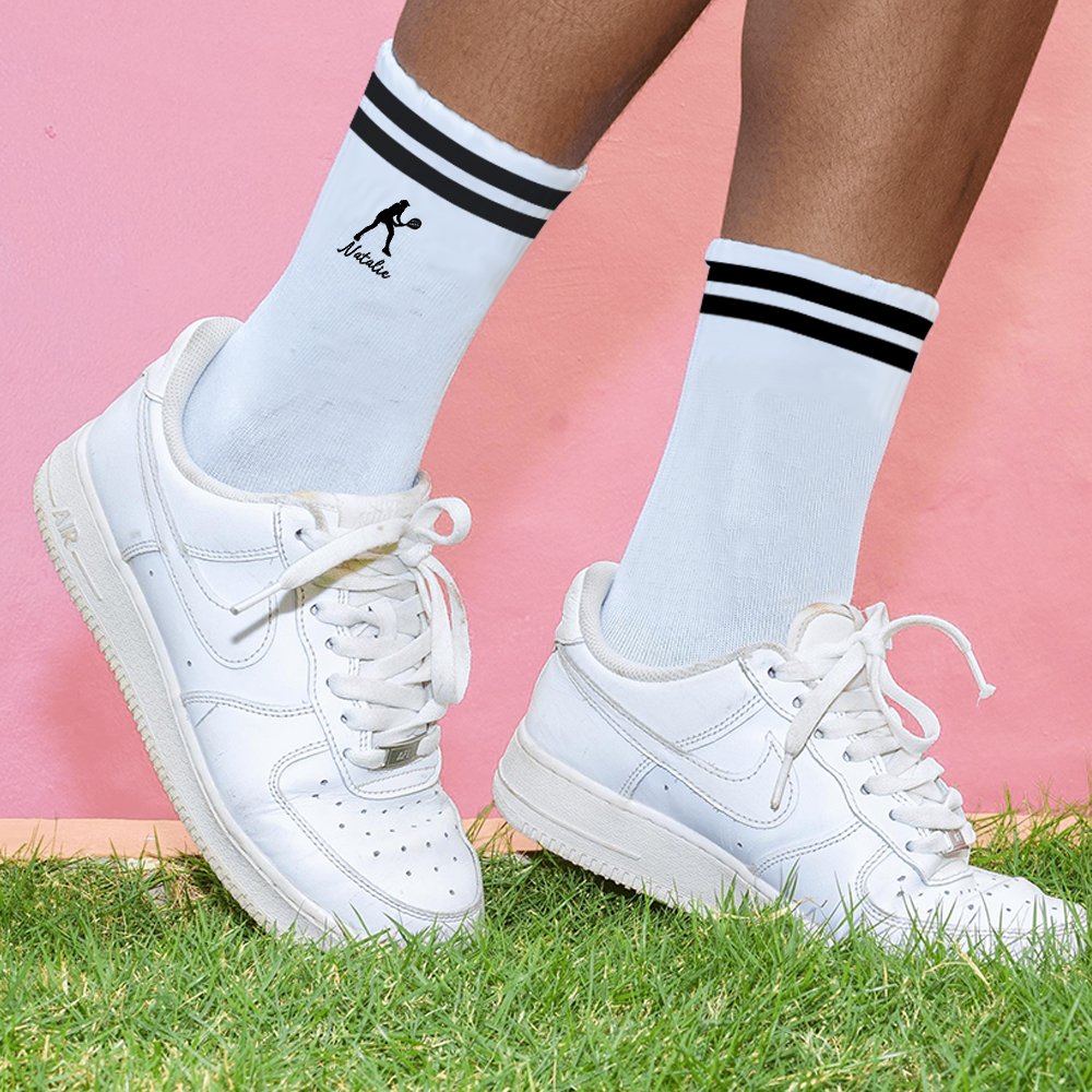 Personalisierte Tennis-Muster weiche Socken