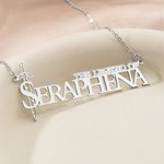 Personalized Sword The Legend of Inspired Necklace with Name Dainty Jewelry Game Birthday Anniversary Gift for Family Friend