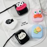 Gepersonaliseerde Schattige Kat Vis Bloem Stoffen Kleding Zelfinktende Stempel met Naam en Nummer Dagelijks Gebruik Verjaardagscadeau voor Kinderen Moeder Grootmoeder