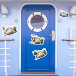 Personalizzato Cruise Era Cartoon Character Coconut Tree Fridge Magnet con nome Travel Summer Vacation Holiday Gift per gli amici di famiglia