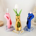 Portaoggetti personalizzabile a forma di scarpette 3D stampato portapenne portaspazzolino vaso regalo per ballerine e appassionate di danza
