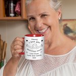 Tasse à café en céramique 11 oz avec texte Retraite Noël Anniversaire Cadeau pour Nanny