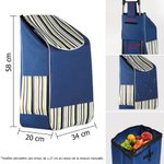 Sac de Remplacement Durable Personnalisé avec Initiale et Nom Accessoire Pratique pour Courses ou Camping Cadeau pour la Famille