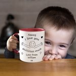 Tasse à café en céramique 11 oz avec texte Retraite Noël Anniversaire Cadeau pour Nanny