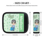 Gepersonaliseerde Bloemen Karakter Bagage Handvat Wrap met Naam Set van 2 Reis Accessoires Vakantie Verjaardagscadeau voor Familie Vrienden